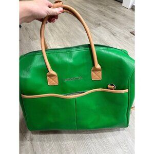 Adrienne Vittadini Bright Green Large Weekender Large Travel Bag